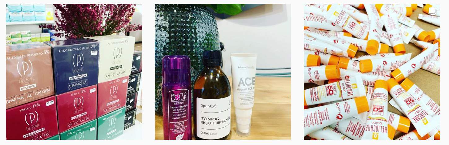 imagen productos cosmetica influencers salud instagram marketing digital farmacia farmaceutico